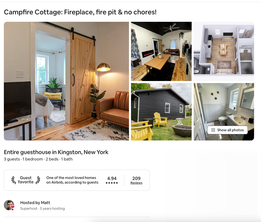 Campfire Cottage: Fireplace, fire pit & no chores!