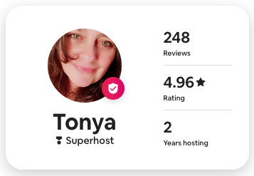 Tonya's Airbnb Profile